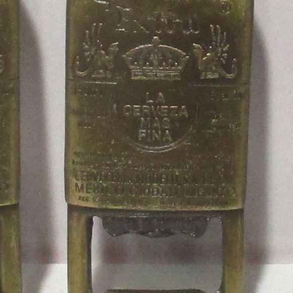 7 CORONA Extra Brass Bottle Opener 5 x 1 1/4 Inches Long - Picture 4 of 7